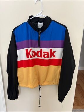 Kodak Colorblock Half-Zip Pullover - Blue, Purple, White, Red, Yellow